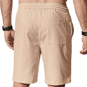 Men's Breathable Sweat Shorts For Men Loose Fit Mid Waist Plus Size Outdoor Fitness Hot Joggers Shorts <b>Drawstring</b> Closure - Product Image 2