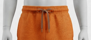 Shorts Bermuda Unisexe Gris 100% Coton avec Cordon de Serrage et Logo sur le Devant, Taille Mi-Haute, Tricoté Respirant, Style Décontracté Uni - Product Image 5
