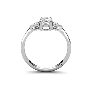 Nuevo Moissanite Diamond 925 Sterling Silver Unique Marquise Wedding Anillo de compromiso Fancy Women Jewelry Destiny Jewelry - Product Image 3