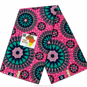 Ankara Wax Fabric <b>African</b> Printed Textile <b>Material</b> for Women Dressmaking Apparel Skirts Tops and Craft - Product Image 1