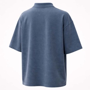 Camiseta Polo Extra Grande para Hombre, Estilo Vintage, Color Azul Marino, Algodón, Corte Holgado, Informal, Estilo Urbano - Product Image 2