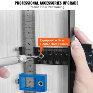 Punzonatrice regolabile per ferramenta da mobile, 60mm, in ferro, per maniglie in acciaio inossidabile e fori temporanei in lega di alluminio - Product Image 4