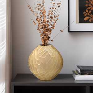 Vase de table contemporain en laiton, fait main, design géométrique, accent décoratif pour la maison, chambre, bureau, au prix le plus bas - Product Image 3