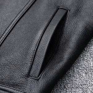 Chaqueta de Mezclilla para Hombre, Talla Grande, Estilo Motero, Cierre Triple, Transpirable, de Secado Rápido, Ecológica, Premium, Otoño, con Logotipo Personalizado - Product Image 2