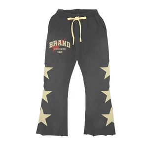 Survêtement pour hommes fabriqué sur mesure, style évasé, délavé à l'acide, avec impression sérigraphiée, pantalon de survêtement et ensemble de jogging - Product Image 6