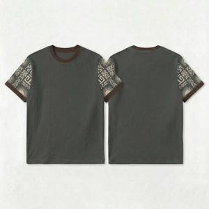 T-shirt d'été uni pour homme, manches courtes, en mélange de coton rafraîchissant, couleur unie, basique, pour hommes européens - Product Image 3