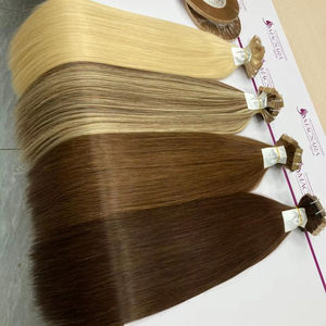 Extensions de cheveux naturels de qualité supérieure, en vrac, 100% cheveux humains, texture lisse naturelle, prix d'usine - Product Image 2