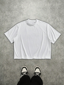 เสื้อยืดครอปผู้ชายทรงหลวมสไตล์ฮิปฮอปพิมพ์ลายเต็มตัวผ้าเจอร์ซีย์สำหรับฤดูร้อน - Product Image 4