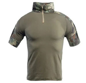 Chemise tactique à manches courtes pour homme, respirante, douce, de haute qualité, décontractée, à fermeture éclair, séchage rapide, vente en gros, prix attractif - Product Image 2