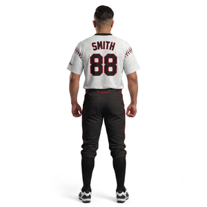 T-shirt de baseball personnalisé par sublimation pour adultes, anti-humidité, respirant, avec nom d'équipe, numéro et nom du joueur, OEM 100% - Product Image 5