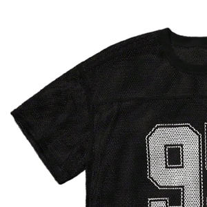 Maillot de football américain rétro personnalisé, coupe courte, style streetwear, coupe ample, en mesh, vente en gros - Product Image 6