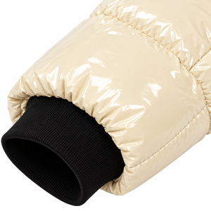 Blouson matelassé brillant personnalisé pour homme, vêtement d'extérieur isolant d'hiver avec fermeture éclair pour les acheteurs en gros - Product Image 6