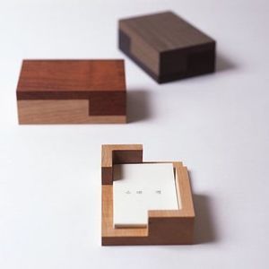 Natural Wooden Card Holder Office Table Business Card Display <b>Stand</b> Handmade Wood Visiting Card Storage Organizer - Product Image 1
