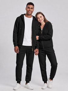 Ensemble de survêtement de luxe pour homme, deux pièces, veste et pantalon assortis, collection de vêtements de sport - Product Image 4