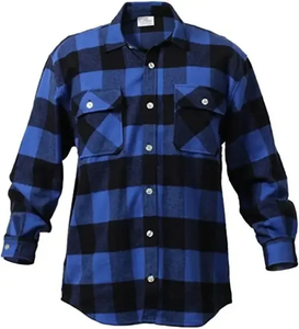 Heavyweight 100% Cotton <b>Flannel</b> Shirt Streetwear <b>Overshirt</b> Custom Branding Wholesale Apparel Factory Quick Dry Breathable <b>Men's</b> - Product Image 4