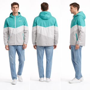 Chaqueta Cortavientos de Lona para Hombre, Diseño Único, Alta Calidad, Ligera, Secado Rápido, Transpirable, Colores Contrastantes, Chaquetas para Hombre de Moda - Product Image 5