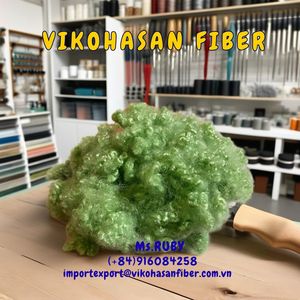 Factory Direct 100% Green Polyester Staple Fiber 15D HCS GRS OEKO-<b>TEX</b> Certified Flame Retardant Filling Material Sofa Furniture - Product Image 3