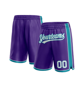 Shorts de basket-ball unisexes décontractés pour le fitness, avec logo personnalisé, poches vintage, en polyester blanc, respirants et à séchage rapide - Product Image 4