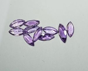Pierres précieuses d'améthyste naturelle, taille marquise, du Brésil, haute qualité, pierres lâches pour la fabrication de bijoux, conception de pendentifs et bagues - Product Image 6
