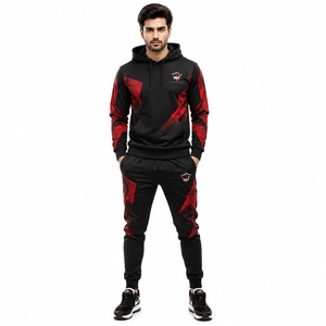 Vêtements de sport respirants pour l'entraînement en salle, tenue de sport durable et performante, survêtements imprimés pour hommes, confort premium. - Product Image 4