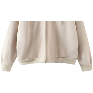 Robe Sweatshirt Décontractée d'Hiver Personnalisée pour Femme en Coton/Fibre de Bambou, Écologique, Respirante, Coupe-Vent, à Capuche Gaufrée - Product Image 3