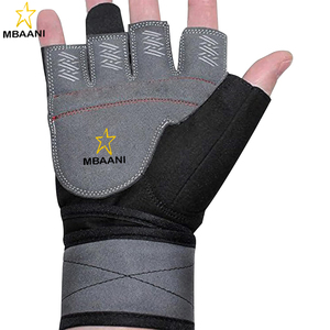 Weightlifting Gloves with Integrated Wrist <b>Wrap</b> Support-Double Stitching-Get Ripped with The Best Body Building Accessories - Product Image 6