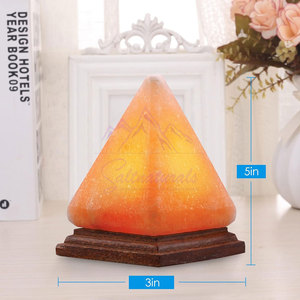 Lámpara de Sal del Himalaya con Forma de Pirámide, Elegante y Decorativa para el Hogar - Product Image 5