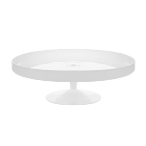 Round <b>Marble</b> <b>Cake</b> <b>Stand</b> White Stone Base Modern Design For Dessert Serving - Product Image 2