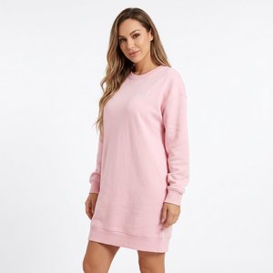 Robe sweat-shirt oversize pour femme, logo personnalisé, manches longues, molleton épais, streetwear décontracté, fournisseur de vêtements en gros - Product Image 5