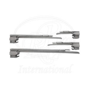 Lames de laryngoscope conventionnelles Vet Miller, réutilisables, en acier inoxydable, 55 mm, finition satinée, Fig 0, autres instruments vétérinaires - Product Image 1