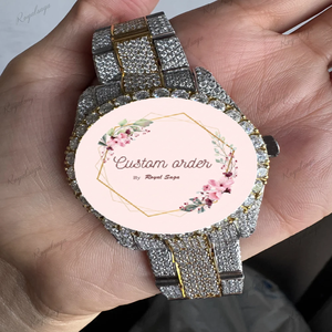 Customised Gold Plated VVS Moissanite Diamond Hip Hop Watch for Men Women Luxury Bust Down Mechanical Watch - Product Image 1