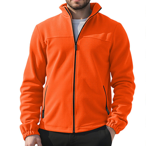 เสื้อแจ็คเก็ตขนแกะบุขนเชอร์ปาสำหรับผู้ชาย ฤดูหนาว ปักโลโก้ได้ ซิปเต็มตัว อุ่น กันลม เหมาะกับกิจกรรมกลางแจ้ง สไตล์ลำลอง รับผลิตตามแบบ (OEM) ขายส่ง - Product Image 1