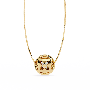 สร้อยคอทองคำกุหลาบ 14K ประดับเพชรเม็ดเดี่ยว 0.26 กะรัต เพชรเพาะเลี้ยงในห้องปฏิบัติการ พร้อมจี้แบบฝังขอบอย่างประณีต สายสร้อยแบบกล่อง ดีไซน์ทันสมัย เหมาะเป็นของขวัญแต่งงาน - Product Image 3