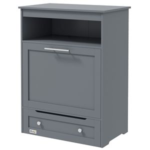 Armadietto Portatile Bianco per Cibo per Cani con Ciotole Regolabili Rialzate, Distributore Automatico di Cibo per Gatti in Legno - Product Image 1