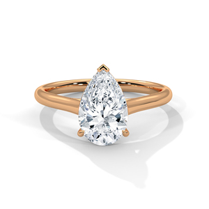 Anillo de Diamantes Cultivados en Laboratorio de Oro de 14K, Anillo de Compromiso de Oro Sólido de 18K para Mujer, Estilo Clásico, Certificado IGI, Anillo de Compromiso, Aniversario - Product Image 3