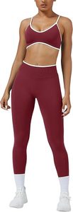 Ensemble de sport pour femme : Leggings de course ajustables et soutien-gorge de sport à maintien élevé, sans coutures, qualité premium - Product Image 3