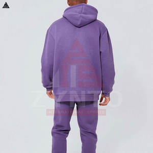 เสื้อฮู้ดดี้สั่งทำขายส่งพร้อมโลโก้ เสื้อผ้าผู้ชาย ผู้ผลิตเสื้อฮู้ดดี้แบบนูนลาย ระบายอากาศได้ดี ผ้าฝ้ายผสม ราคาเสื้อฮู้ดดี้แบบนูนลาย - Product Image 2