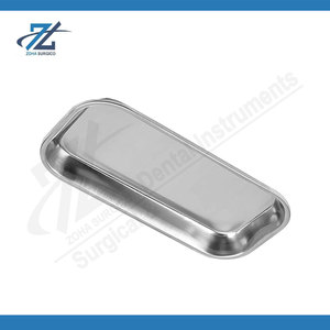 Plateau de rangement pour instruments chirurgicaux dentaires en acier inoxydable, plateau pour dispositifs médicaux de laboratoire, utilisation en clinique dentaire et laboratoire, fabriqué au Pakistan - Product Image 5
