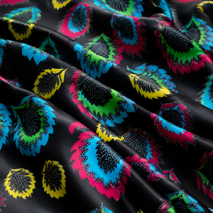 Tela africana premium con estampado de cera, terciopelo con bordado de lentejuelas, material textil de diseñador para prendas de moda. - Product Image 2