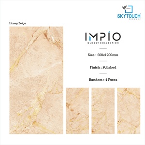 Carreaux de sol en porcelaine à surface brillante polie 600x1200mm Design élégant pour les projets résidentiels et commerciaux haut de gamme - Product Image 3