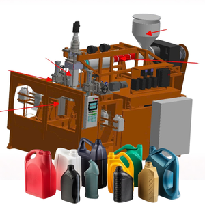 Machine d'extrusion-soufflage entièrement automatique SAVY pour bouteilles en plastique HDPE de 1 à 20 L, à économie d'énergie, en promotion - Product Image 1