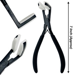 Pinzas Profesionales de Acero Inoxidable para Extensiones de Cabello |   Herramienta Duradera y Reutilizable para Extensiones de Cabello con Punta en I |   Abrazadera de Salón para Aplicaciones Domésticas - Product Image 1