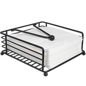 Iron Metal Contemporary Portable Napkin <b>Holder</b> for Home <b>Kitchen</b> Restaurant and Catering Services Utility and Elegance - Product Image 1