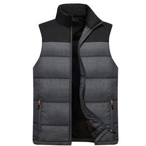 Mens Sleeveless Color Block Puffer Vest <b>Quilted</b> <b>Summer</b> Waterproof Eco-Friendly Lightweight Warm Zip Gilet Casual Outdoor Padded - Product Image 1