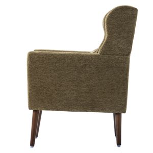 Poltrona Moderna Stile Mid-Century per Soggiorno, Comoda Sedia Imbottita in Tessuto Chenille con Imbottitura in Schiuma - Product Image 3