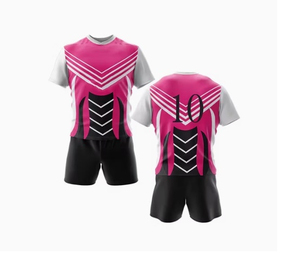 Uniforme de rugby pour adultes OEM ODM en tissu mesh 100% polyester, col en V, manches courtes, grande taille, sangle réglable, été, vente en gros, meilleur prix - Product Image 3