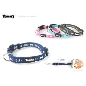 Yommy <b>Collar</b> For <b>Pets</b> 51cm Blue With Bones Design Dog Accessory - Product Image 3