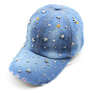 Casquettes en jean respirantes 100 % coton de qualité supérieure, coutures robustes, style décontracté, toutes saisons, personnalisables pour la vente en ligne - Product Image 1