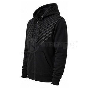 Sudaderas con cremallera para hombre, estilo relajado para el día a día, con cremallera frontal práctica y apariencia moderna, sudaderas básicas con cremallera. - Product Image 3