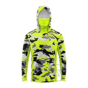 Prix Abordable, Conception Personnalisée, 100% Polyester, Sweat à Capuche de Pêche pour Homme, Design par Sublimation, Manches Longues, Cache-Visage Respirant et Imperméable - Product Image 1